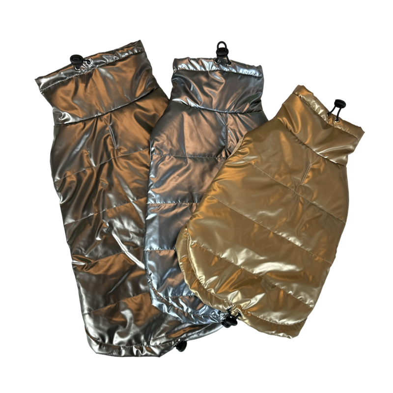 Doudoune métallisée pour chien - MON AMI LUKI | Style et confort