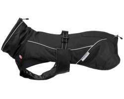 Manteau d’hiver noir pour chiens Brizon Trixie - Protection et confort