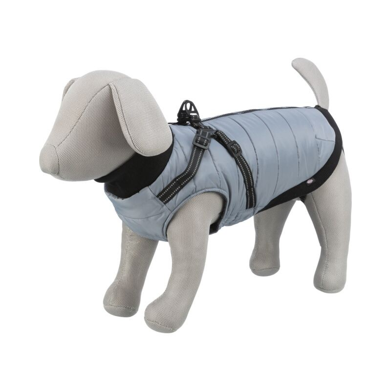 Manteau Pontis gris avec harnais intégré | Trixie pour chien