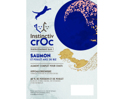 Croquettes Super Premium Saumon et Poulet pour Chats - Instinctiv CROC