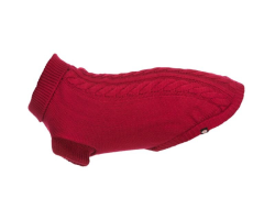 Pull pour chien Kenton Rouge TRIXIE - Élégance et confort - Disponible en tailles variées