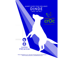 Croquettes super premium à la dinde pour chien - INSTINCTIV CROC