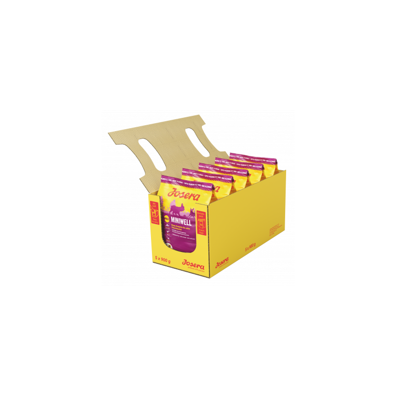 Croquettes MINIWELL JOSERA pour chiens adultes - Pack de 4 x 900g