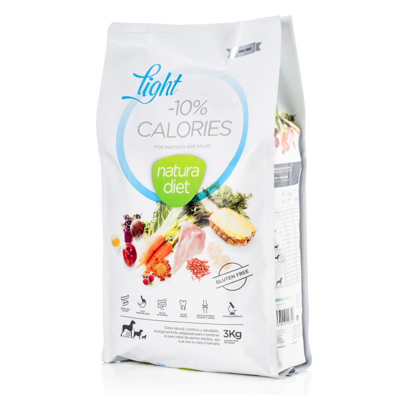 Croquettes allégées pour chiens dinde NATURA DIET LIGHT - Aliment complet