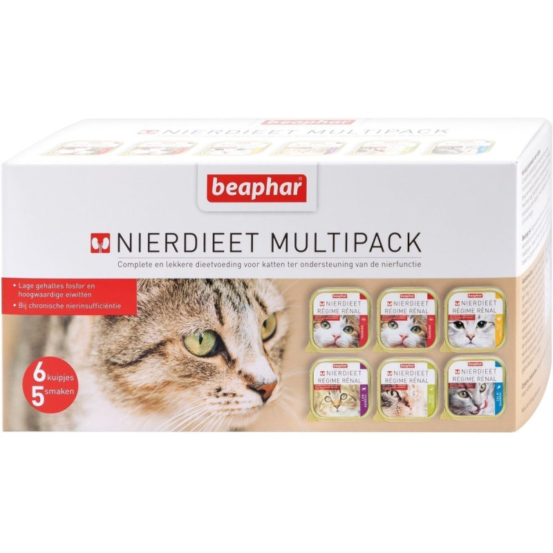 Multipack pâtées rénales pour chat - Béaphar 6 x 100 g