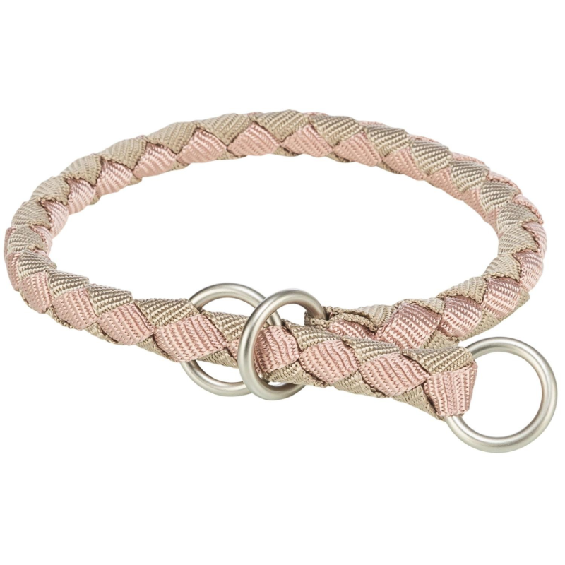 Collier Cavo semi-étrangleur blush/sable pour chiens | Confort et contrôle