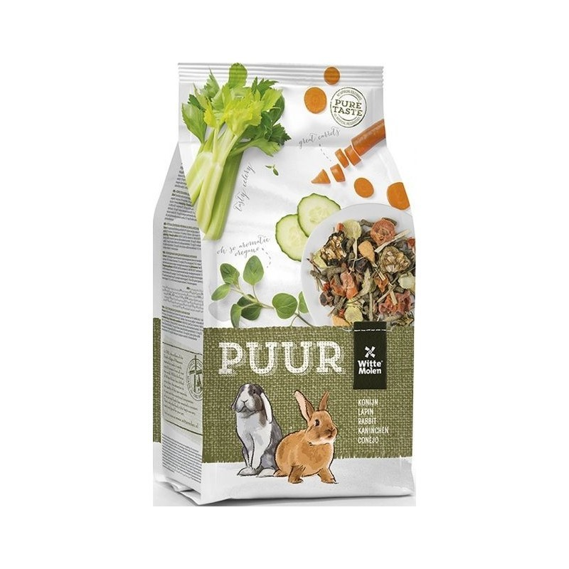Aliment Puur Lapin 2kg - Witte Molen | Nourriture haut de gamme pour lapins