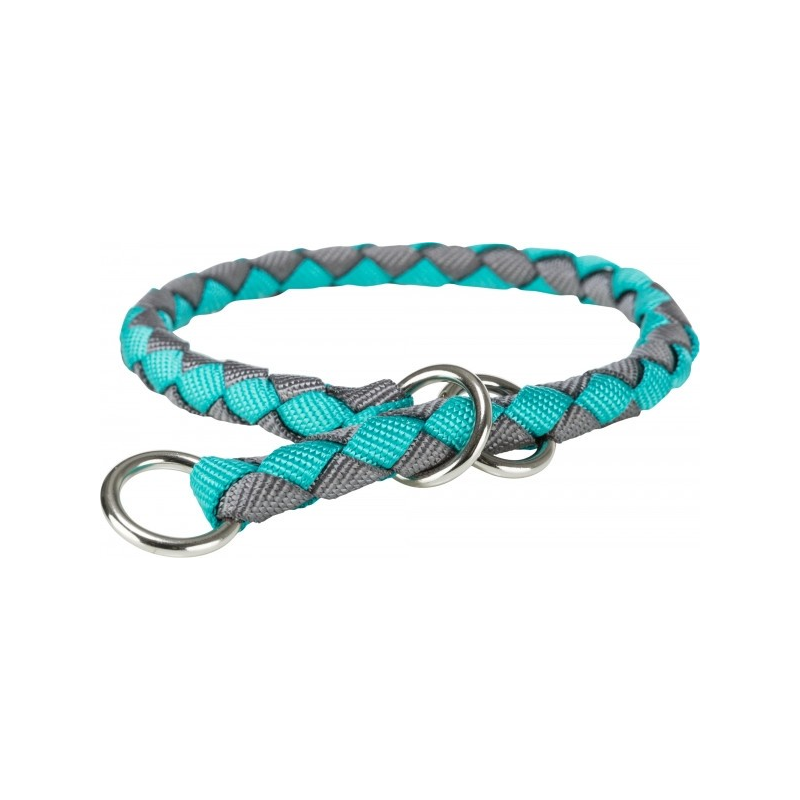 Cavo Collier semi-étrangleur océan/gris pour chiens