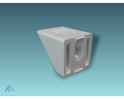 Connecteur d'angle 45° 30x30 Silver - Haute qualité et design élégant