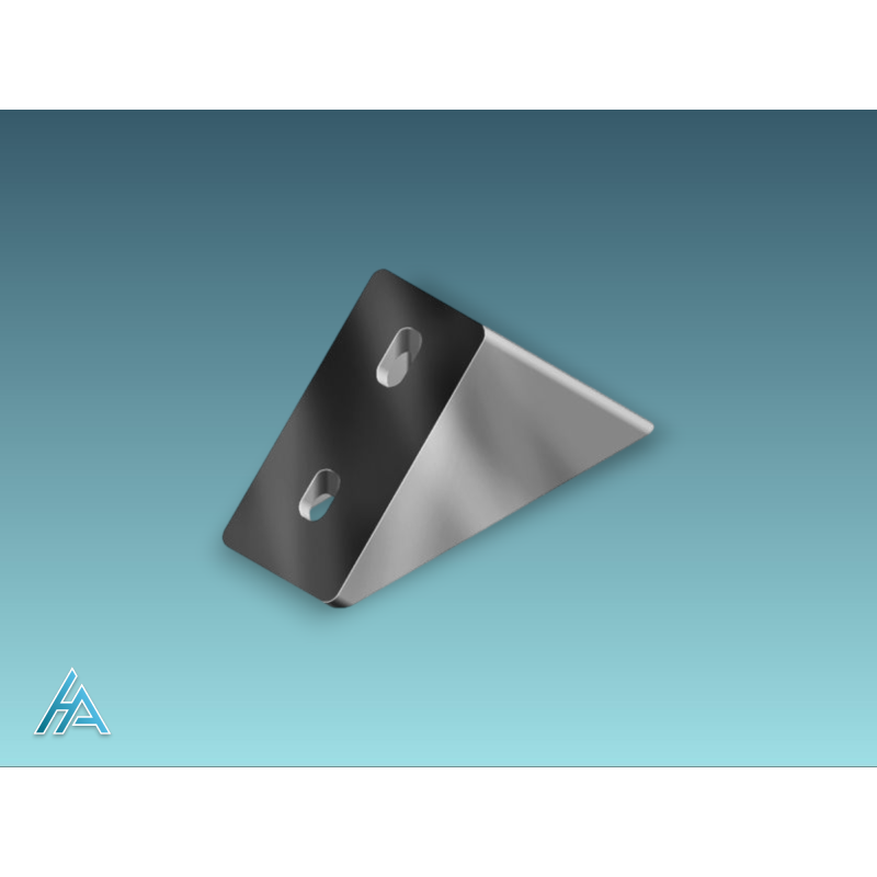 Connecteur d'angle 45° 40x80 - Montage facile sans découpe