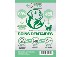 Croquettes vétérinaires Peptide+ Chien adulte Soins Dentaires - INSTINCTIV CROC