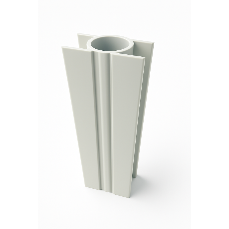 Guide soubassement en PVC robuste pour grillage soudé