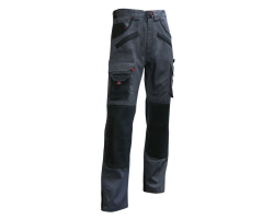 Pantalon de travail avec poches genoux Argile LMA - Durabilité et confort