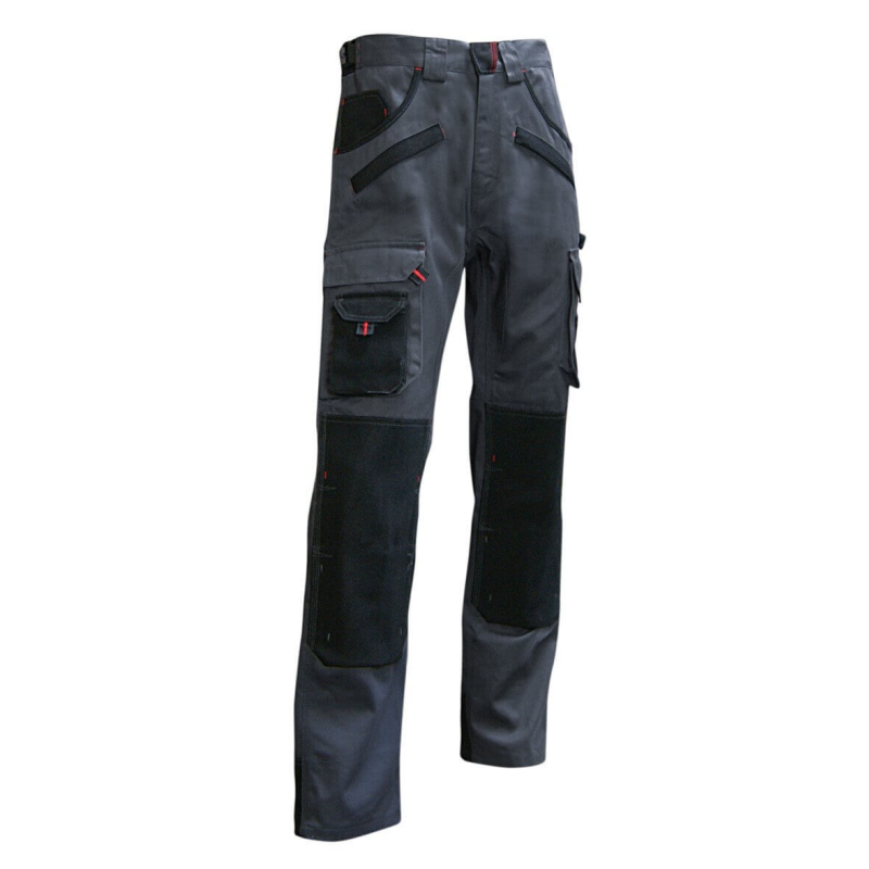 Pantalon de travail avec poches genoux Argile LMA - Durabilité et confort