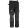 Pantalon de travail ripstop extensible Hector noir Herock - Confort et Mobilité