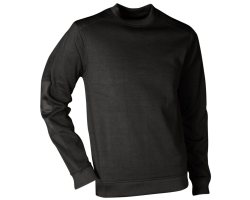 Sweat de travail col rond Atlanta noir LMA - Confort et performance