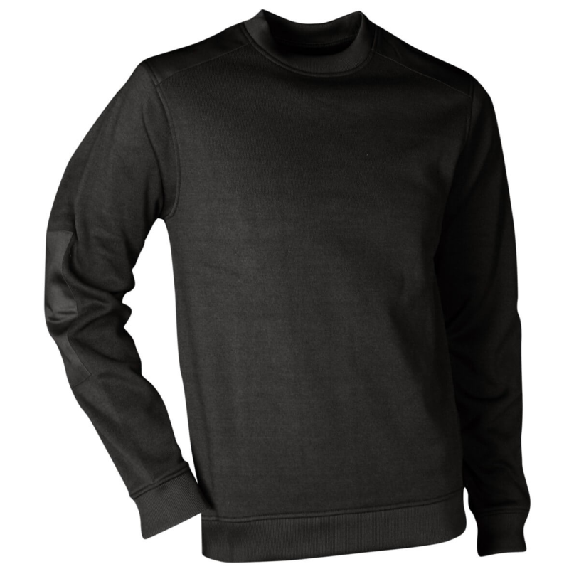 Sweat de travail col rond Atlanta noir LMA - Confort et performance