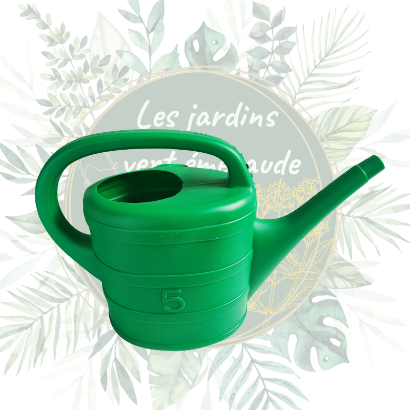 Arrosoir 5L en polyéthylène - Pratique et léger pour le jardin