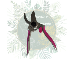 Sécateur de jardin inox fuchsia - Pratique et élégant