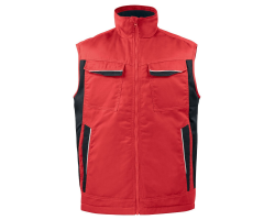 Gilet de travail bodywarmer matelassé 5704 Projob rouge ou beige | Vêtements