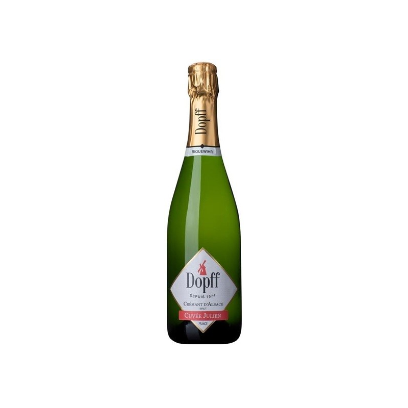 Crémant Dopff Cuvée Julien Brut Alsace 37.5cl - Vin Effervescent de Qualité