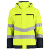 Parka de haute visibilité imperméable 6441 Projob - Jaune fluo