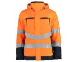 Parka de haute visibilité imperméable 6441 Projob orange fluo