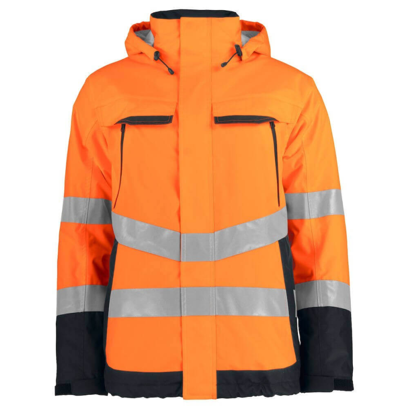 Parka de haute visibilité imperméable 6441 Projob orange fluo