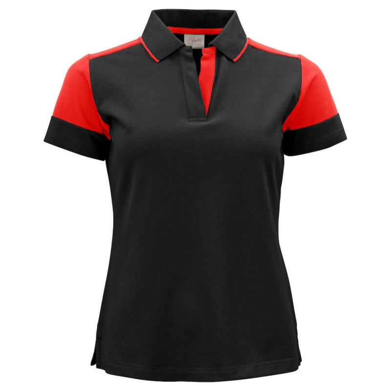 Polo bicolore femme manches courtes Prime Printer - Vêtements durables