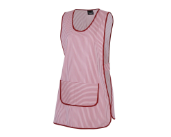 Tablier chasuble de travail rayé rouge - haute qualité