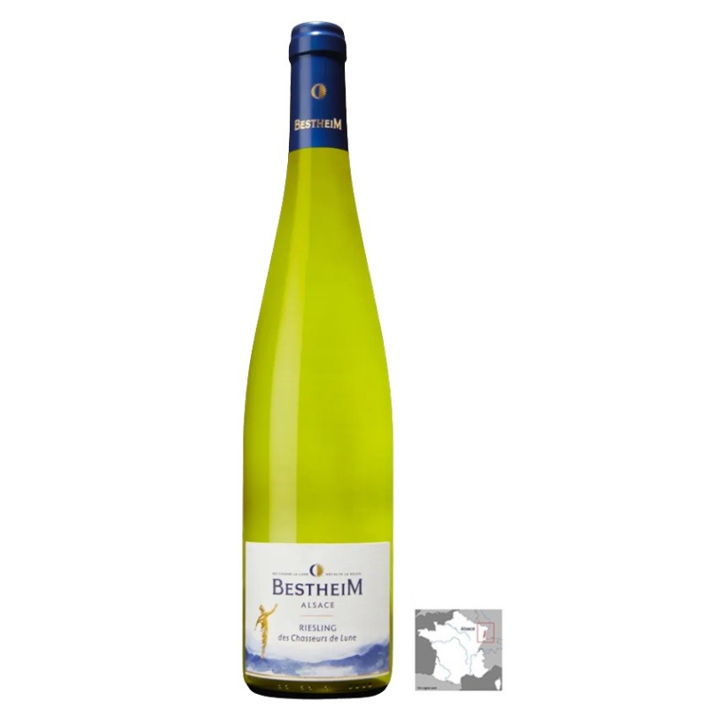 Riesling Chasseurs de Lune Bestheim 2022 - Vin Blanc Sec Alsace 75cl