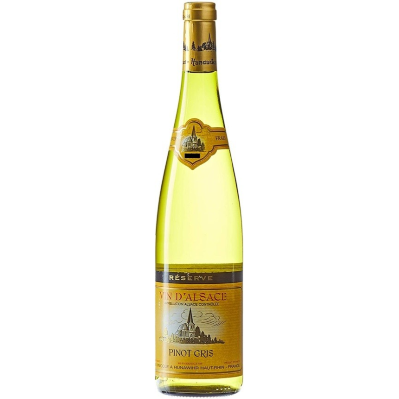 Pinot gris réserve 2017 Hunawihr Alsace AOC 75cl - Vin d'exception