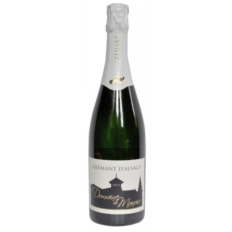 Crémant brut Domaine du Manoir Alsace AOP 75 cl - Vin effervescent haut de gamme