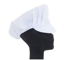 Casquette alimentaire Gavroche en tissu sergé blanc - Lot de 2 | Vêtements
