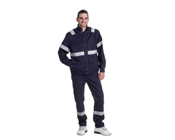 Blouson ambulancier mixte blanc ou marine REMI - Confort et sécurité