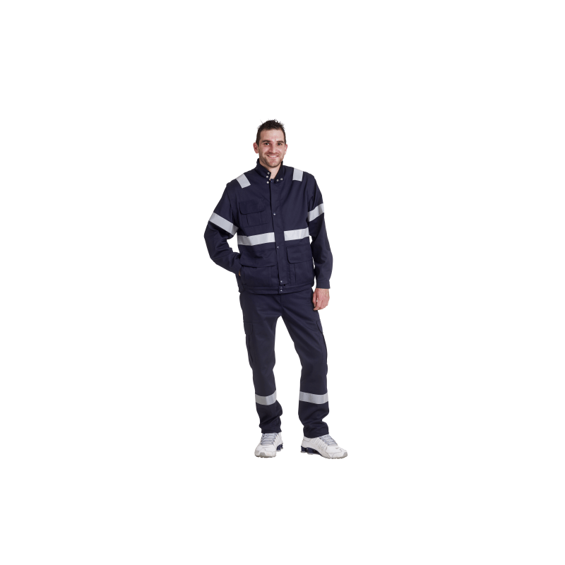 Blouson ambulancier mixte blanc ou marine REMI - Confort et sécurité