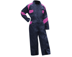 Combinaison de travail enfant fille Fleur marine LMA - Vêtements hauts de gamme