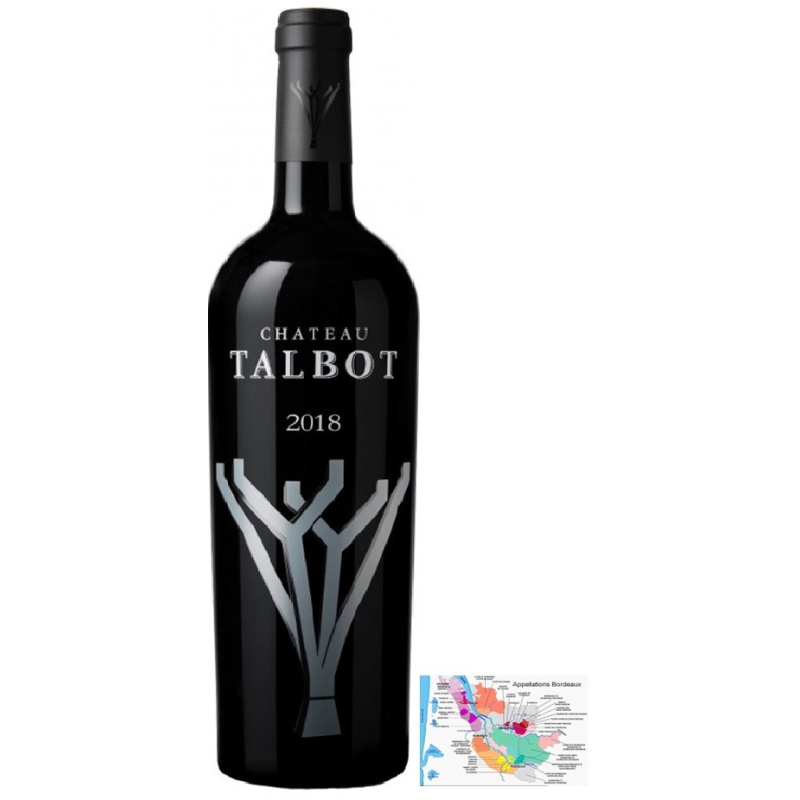 TALBOT 2018 Saint Julien Grand Cru Classé AOC 75 cl - Vin Rouge d'Exception