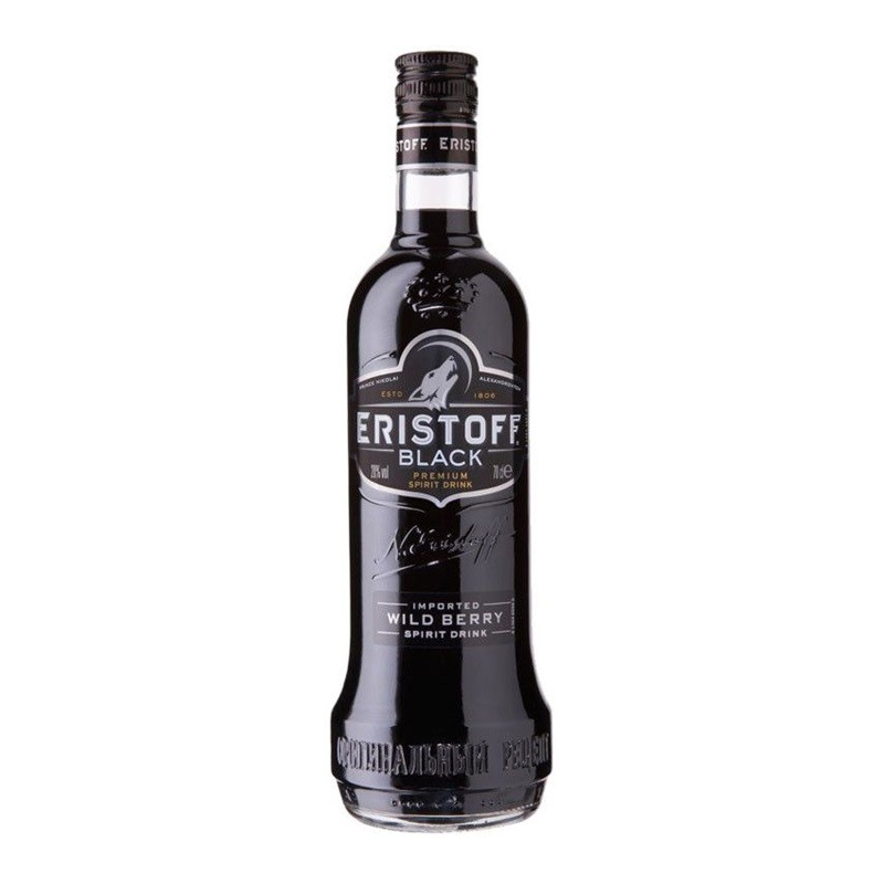 Eristoff Black Liqueur de Vodka 70 cl 18° - Spiritueux Haut de Gamme