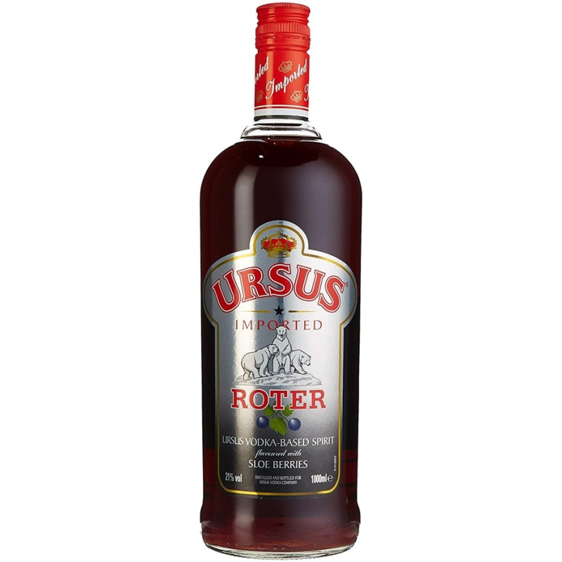Liqueur de vodka Urus Roter - 70 cl 21° | Boissons haut de gamme