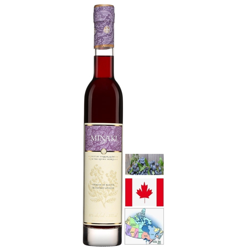 Minaki Liqueur de Bleuet Canada 38 cl 18° - Une expérience gustative unique
