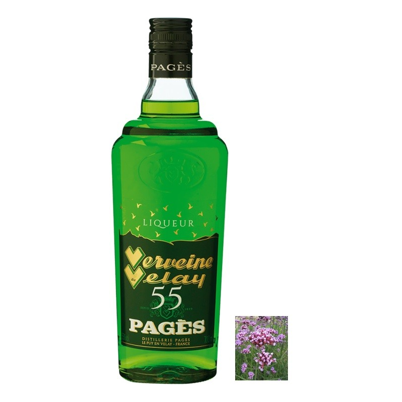 Vervaine du Velay verte 70cl 55°C - Liqueur d'Auvergne