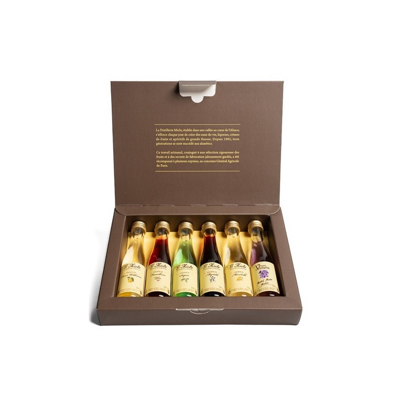 Coffret mignonnettes Miclo : 6 liqueurs raffinées | Boissons
