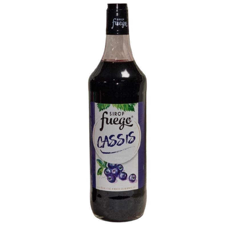 CASSIS FUEGO SIROP 100 CL - Sirop de cassis de qualité professionnelle
