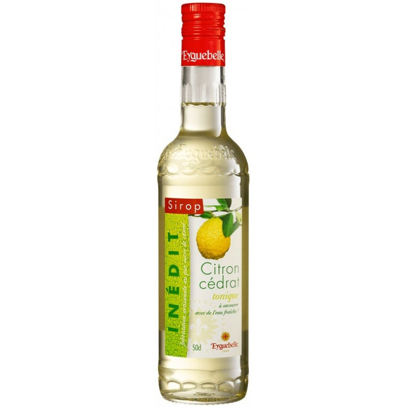 CITRON CÉDRAT TONIQUE EYGUEBELLE SIROP INÉDIT - 50CL