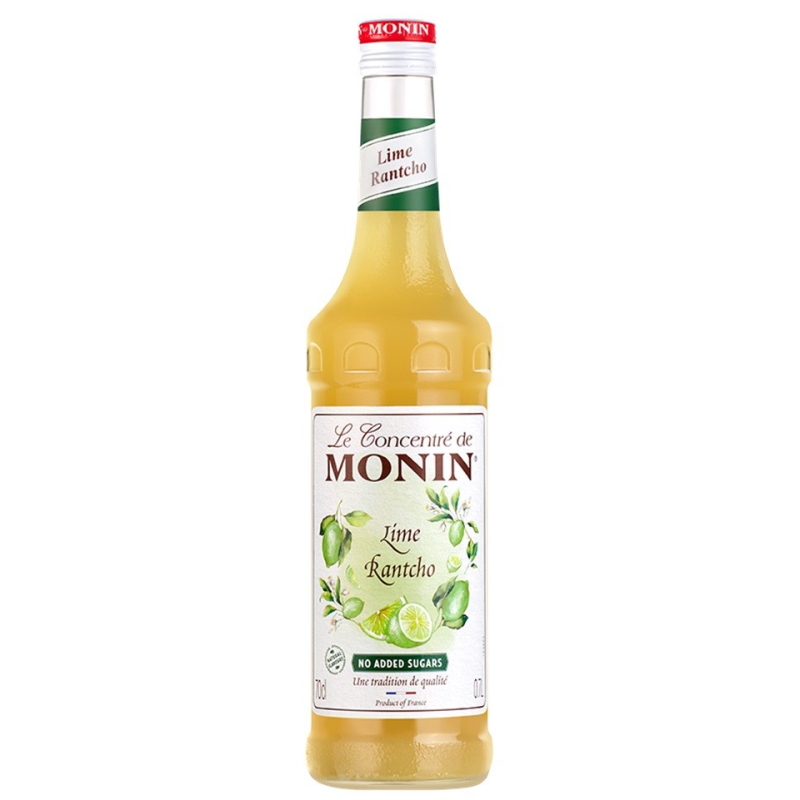 Rantcho Lime Citron Vert Concentré Monin 70 cl - Goût Authentique et Rafraîchissant