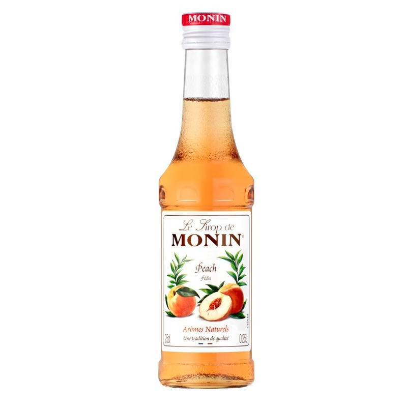 Sirop de pêche 25 cl Monin - Un goût authentique pour vos boissons