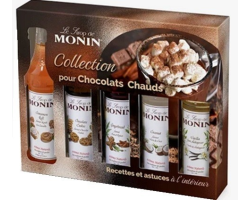 Coffret chocolat chaud Monin 5x5 cl - Expérience gourmande