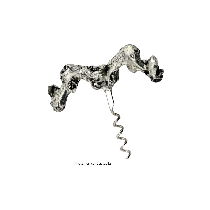 Tire-bouchon cep vigne étain - Élégance et praticité pour le vin