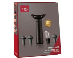 Wine saver concerto set 5 pièces Vacuvin - Conservez votre vin
